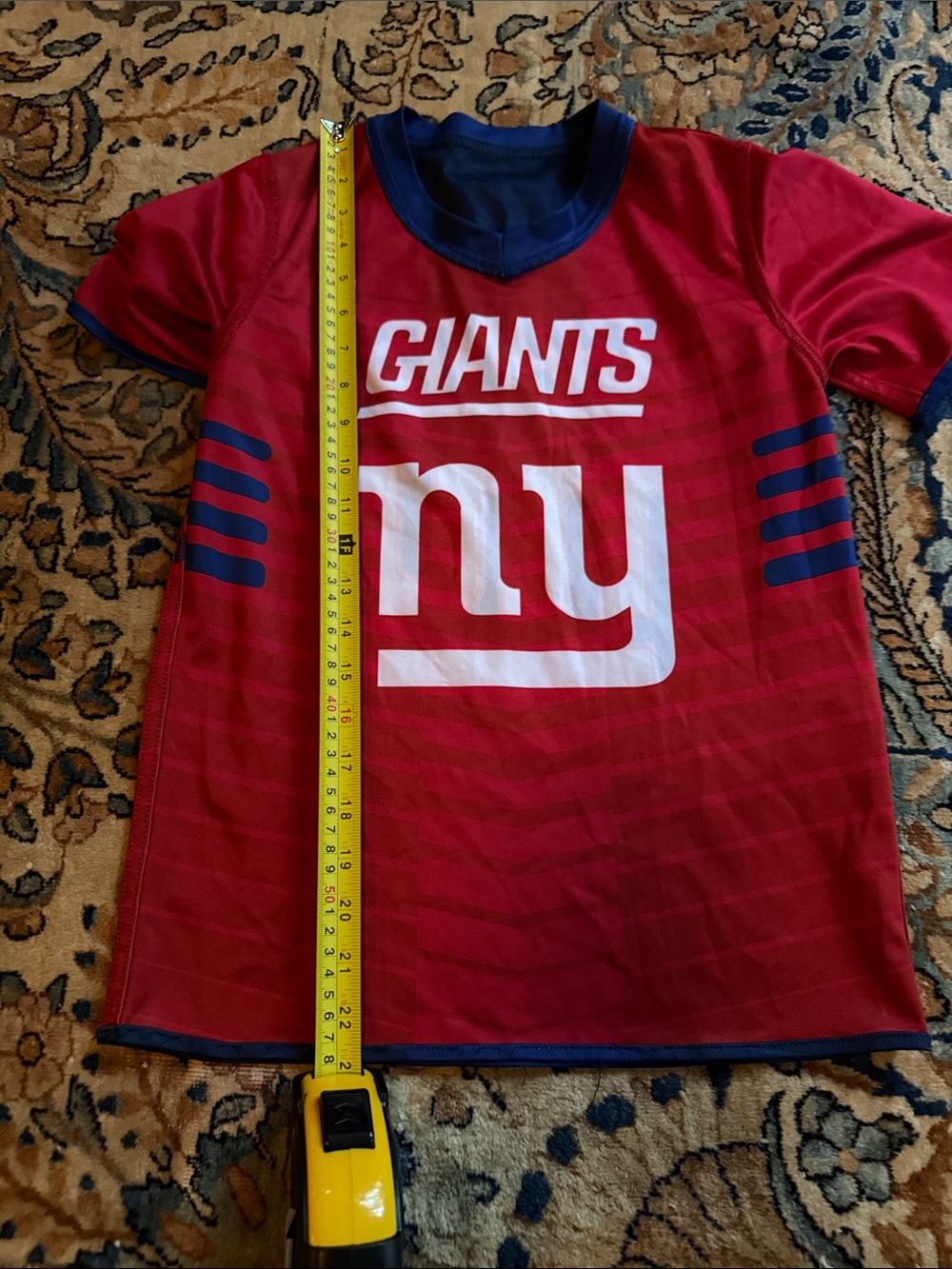 Giants Red Kids Short Sleeve Sports Tee med